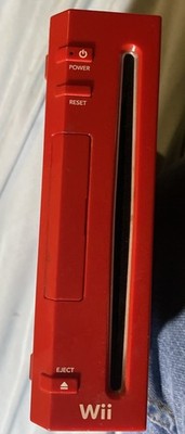 Nintendo Wii Console only Mario Red RVL-001 25th Anniversary Edition - tested 