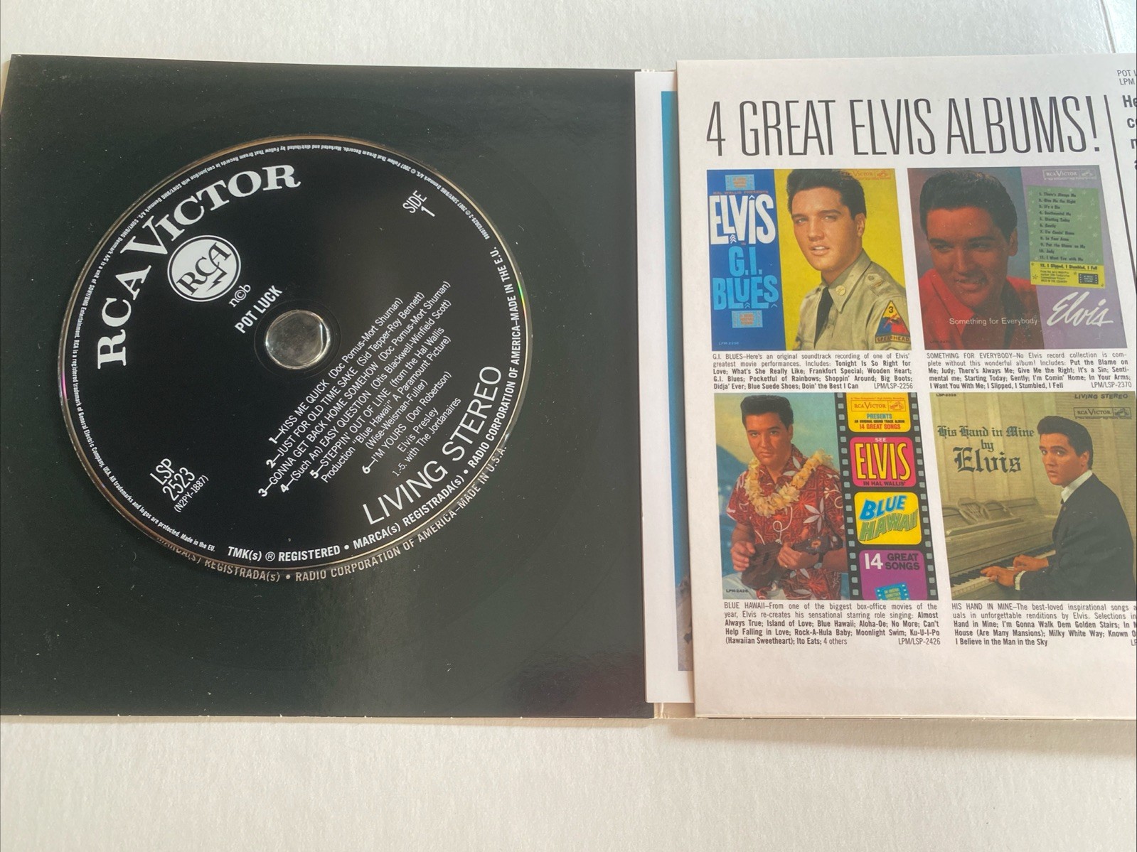 Elvis Presley - Pot Luck (CD) FTD Edition 7” Package 2007 - 2xCD