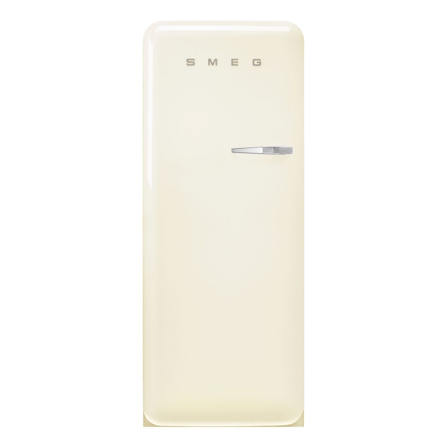 Smeg 244 Litre Fifties Style Left Hand Hinge Freestanding Fridge Wit FAB28LCR6UK