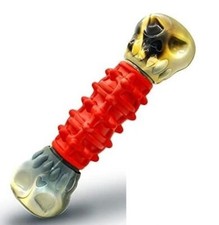 Skull Large Dog Chew Toy BLACK  BROWN Aggressive Chewers FAST SHIP AE5