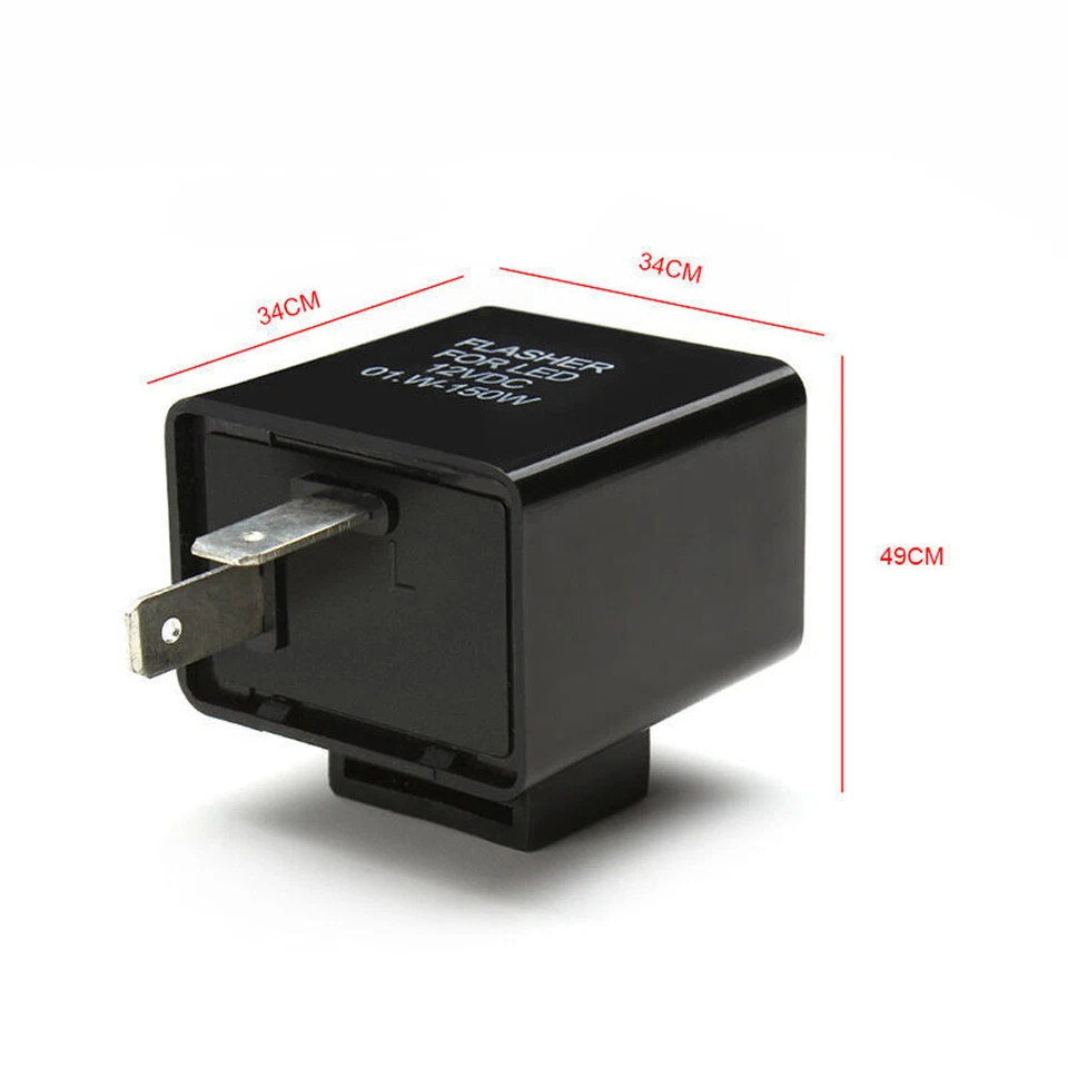 2 Pin Blinker LED Flasher Relay Motorcycle Parts Turn Signal Indicator Universal — 第 2/4 张图片