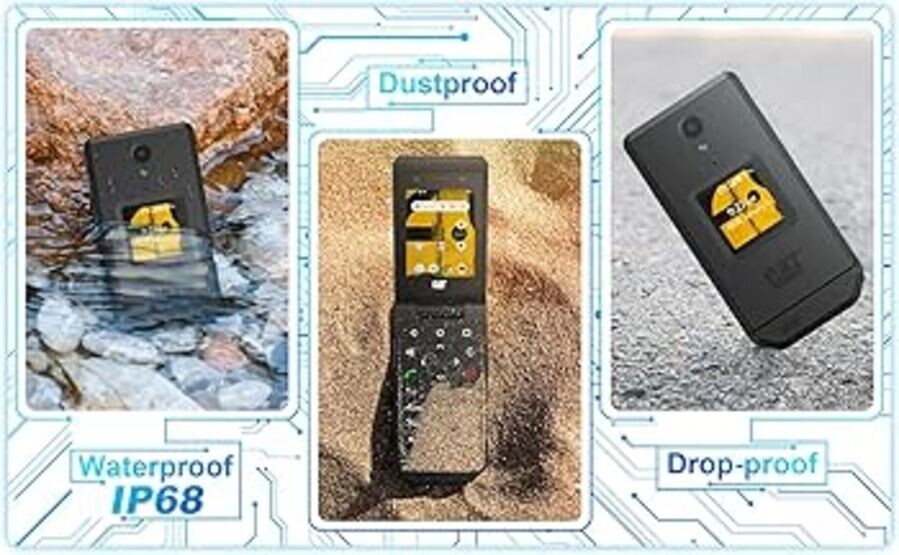 CAT S22 FLIP RUGGED 2.8"- 4G LTE IP68 WATER RESISTANT Touchscreen, Android