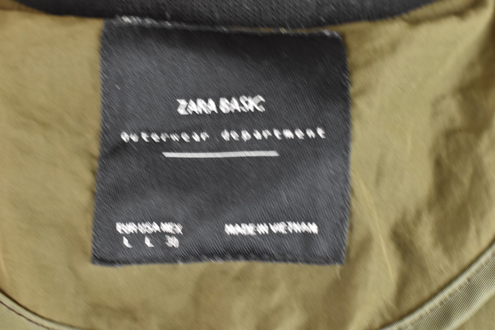 ZARA BASIC Green Windcheater Jacket size L Womens… - image 7