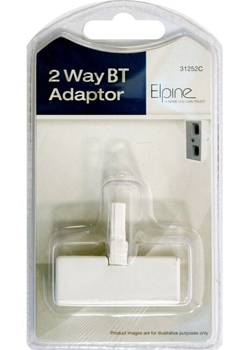 UK BT Telephone Phone Socket DOUBLE 2 way Adaptor Splitter SKY VIRGIN - 第 1/1 張圖片
