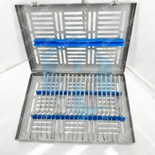 Rhoton Micro Dissector Set of 19 pcs with Sterilizing Case Neuro Instruments