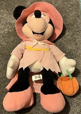 Disney Minnie Mouse Trick Or Treat Plush Stuffed Doll 14" Sega Series 1 Namco