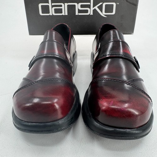 Dansko Karyn Cherry Cabrio Shoes WOMENS Leather Slip On Casual 7.5-8 EU 38 - Picture 6 of 24