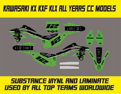 Rebound MX Grafikkit passend für Kawasaki KX KXF 65 85 125 250 450 alle Jahre 85