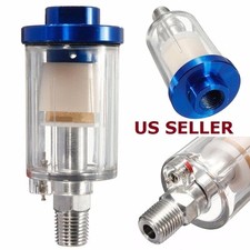 Us Ship Spray Gun 14 Air Line Mini Filter Water Trap Clear Painting Moisture