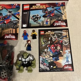 LEGO 76016 Marvel Super Heroes Spider-Helicopter Rescue Complete w/Box & Manuals