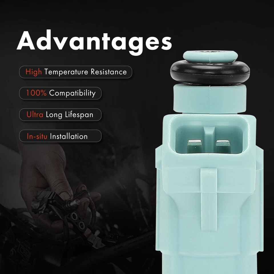 8x Inyector de combustible para Mercedes-Benz C43 AMG 1998-2000 E55 AMG ML55 AMG SLK55 AMG Foto 4 de 4