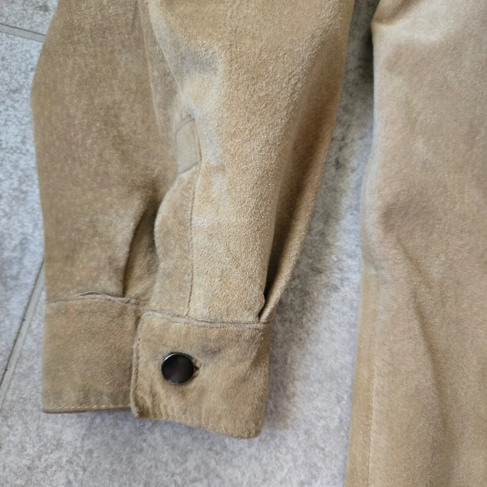 Tommy Hilfiger натуральной замши кожаная куртка рубашка молнии M - Изображение 4 из 4