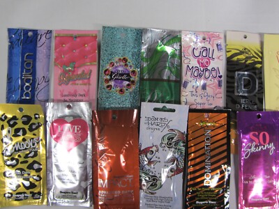 10 PACK, VARIOUS NON BRONZER TANNING LOTION SAMPLE PACKETS, MINIMUM 5 DIFFERENT