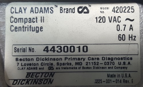 MOTOR FASCO 115VAC Mol: 71623105, Tipo: U62B1. 3200 rpm. P/N: 0225-008-001 (#1) - Imagen 12 de 12