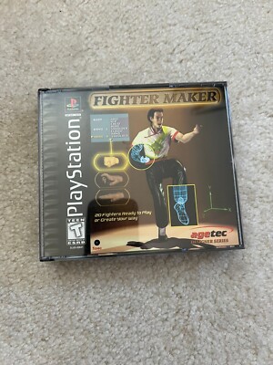 Fighter Maker (Sony PlayStation 1, 1999) complete with case & manual
