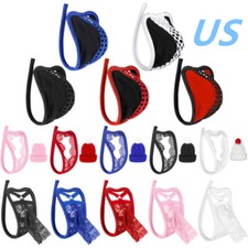 US Men Briefs C-string Thong Hollow Out Bulge Pouch Panty Invisible Underwear