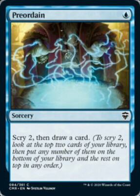 mtg magic preordain ENGLISCH FRANZÖSISCH prädestination commander legends 4 available