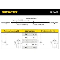 Monroe Gasfeder DäMpfer Heckklappe 838 N FüR Jeep Grand Cherokee II WJ WG