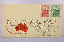 Australia 1940 War Effort Men and Munitions FDC - L39281