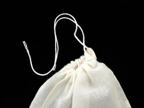 500/1000/5000 Natural Cotton Muslin Drawstring Bags Bath Soap 4x6 - Image 4 of 4