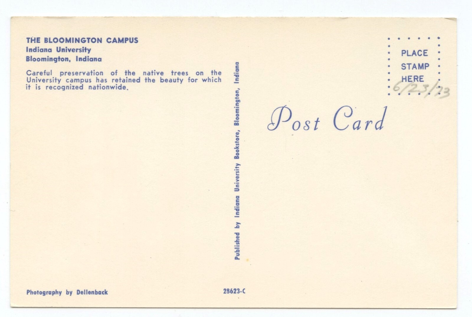 Campus Trees Bloomington Indiana University Postcard eBay