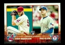 2015 Topps #US52 Cody Anderson / Phil Klein RC