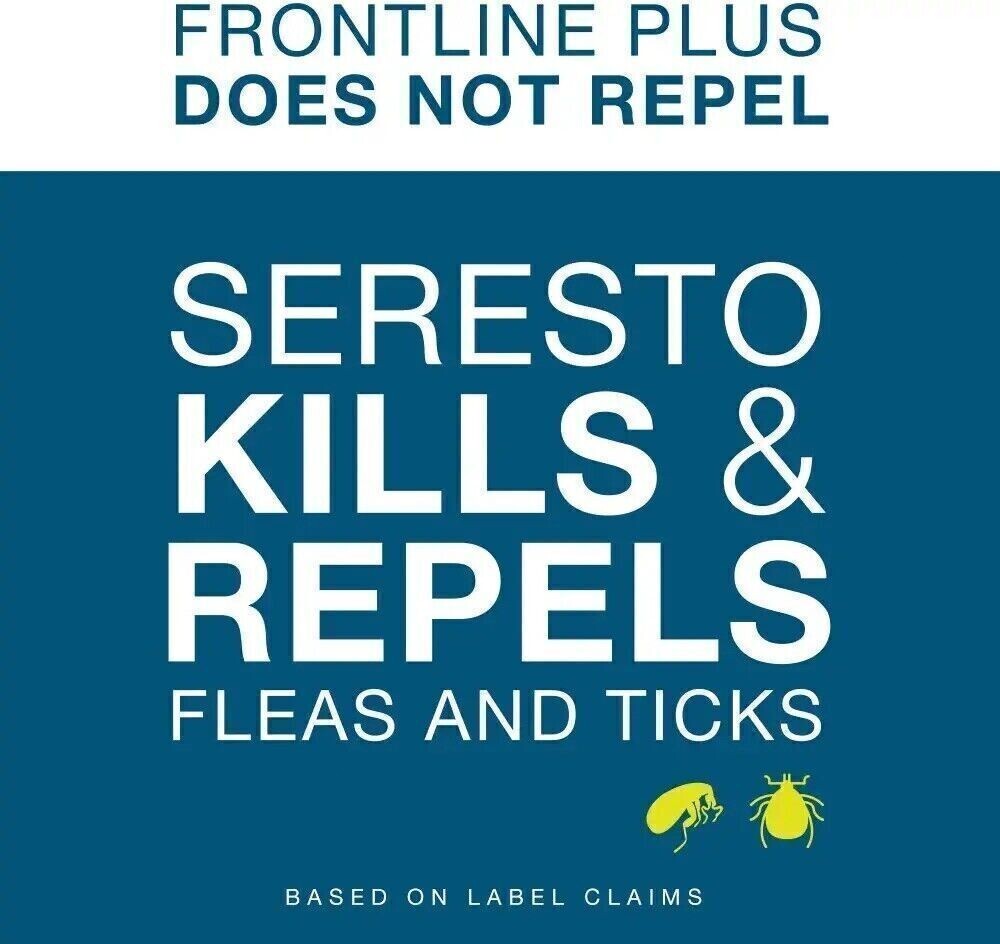 2 pack Seresto Flea and Tick Collar for Small Dogs 8 Month Protection