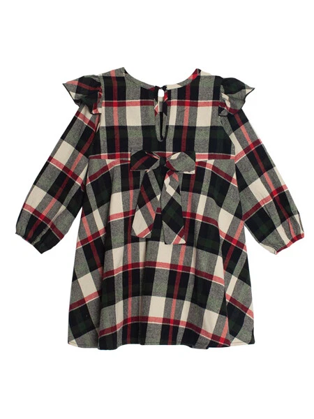 Vestido xadrez isobella & Chloe novo com etiquetas Noel meninas 4T-10 - Imagem 2 de 3