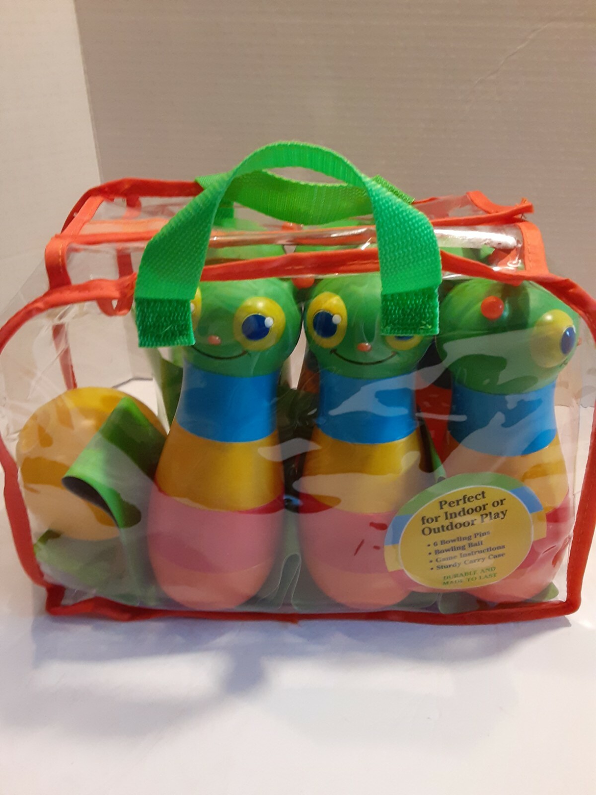 Melissa & Doug Sunny Patch Happy Giddy Bowling Set Caterpillar bugs EUC