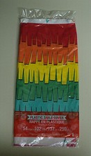 Fiesta Party Supplies Fun Plastic Tablecover 54" x 102" 1 NEW   AUCT 6856