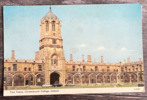 Tom Tower, Christ Church College Oxford University Building Vintage Postcard