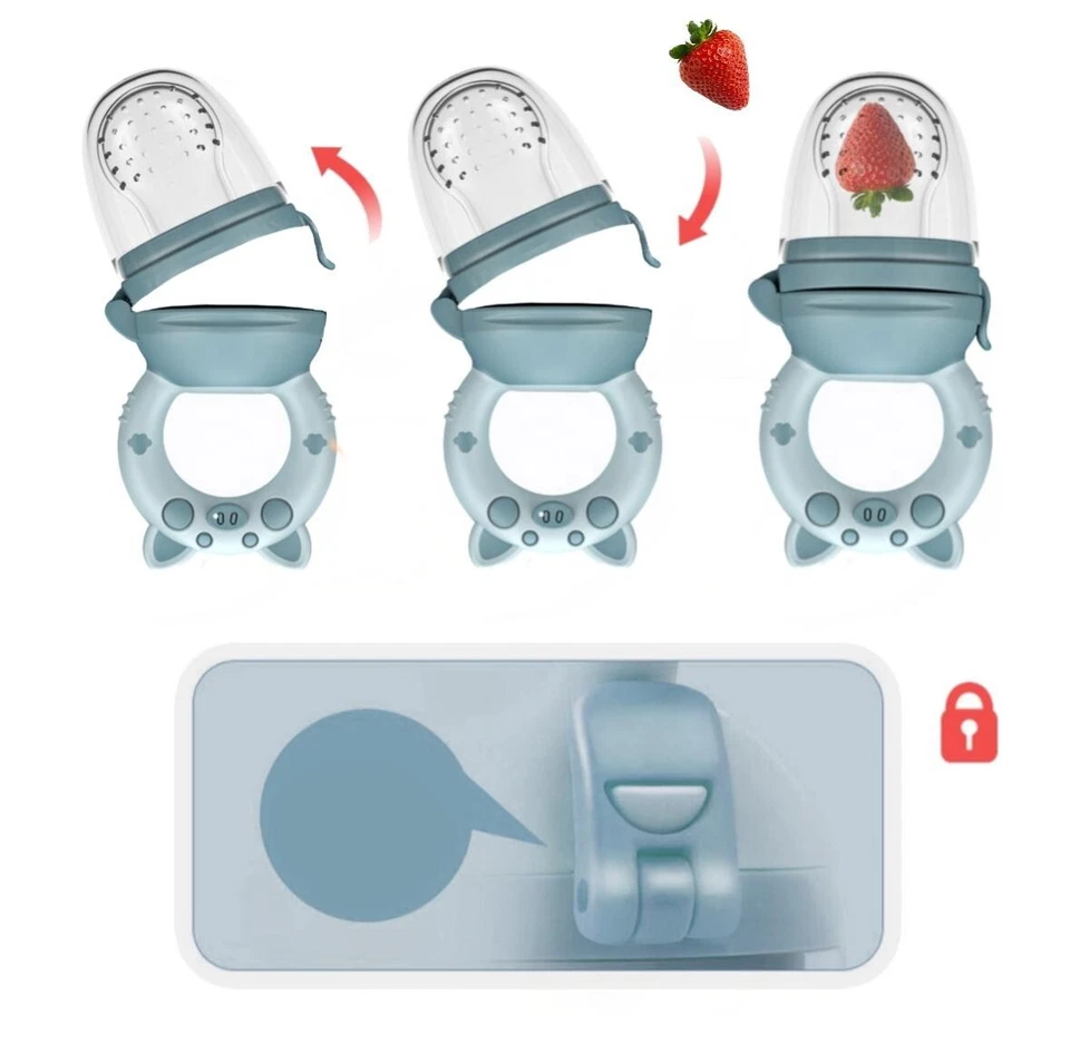 Baby Silikon Obst-Schnuller 2 Set | Frucht-Sauger | BPA-Frei - Bild 3 von 3