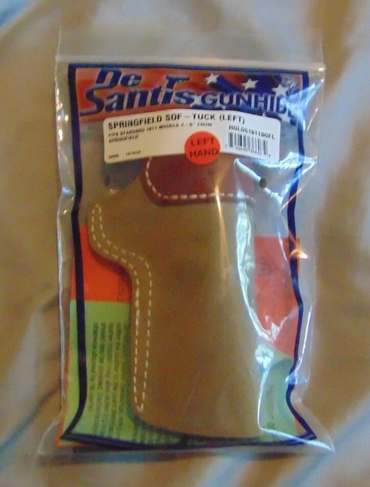 De Santis 软垫枪套 - Springfield 1911 4-5 英寸 LH - 全新 — 第 3/4 张图片