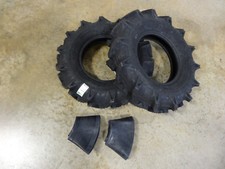 TWO 6.00-12 BKT TR171 Tractor Tires & Tubes 6 ply Real 6.00-12 bigger than 6-12