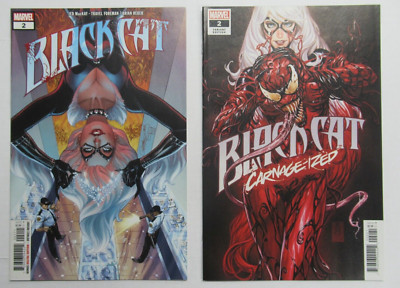 2019 Black Cat #2 Absolute Carnage Hidden Blood + Brooks Carnage-ized Variant