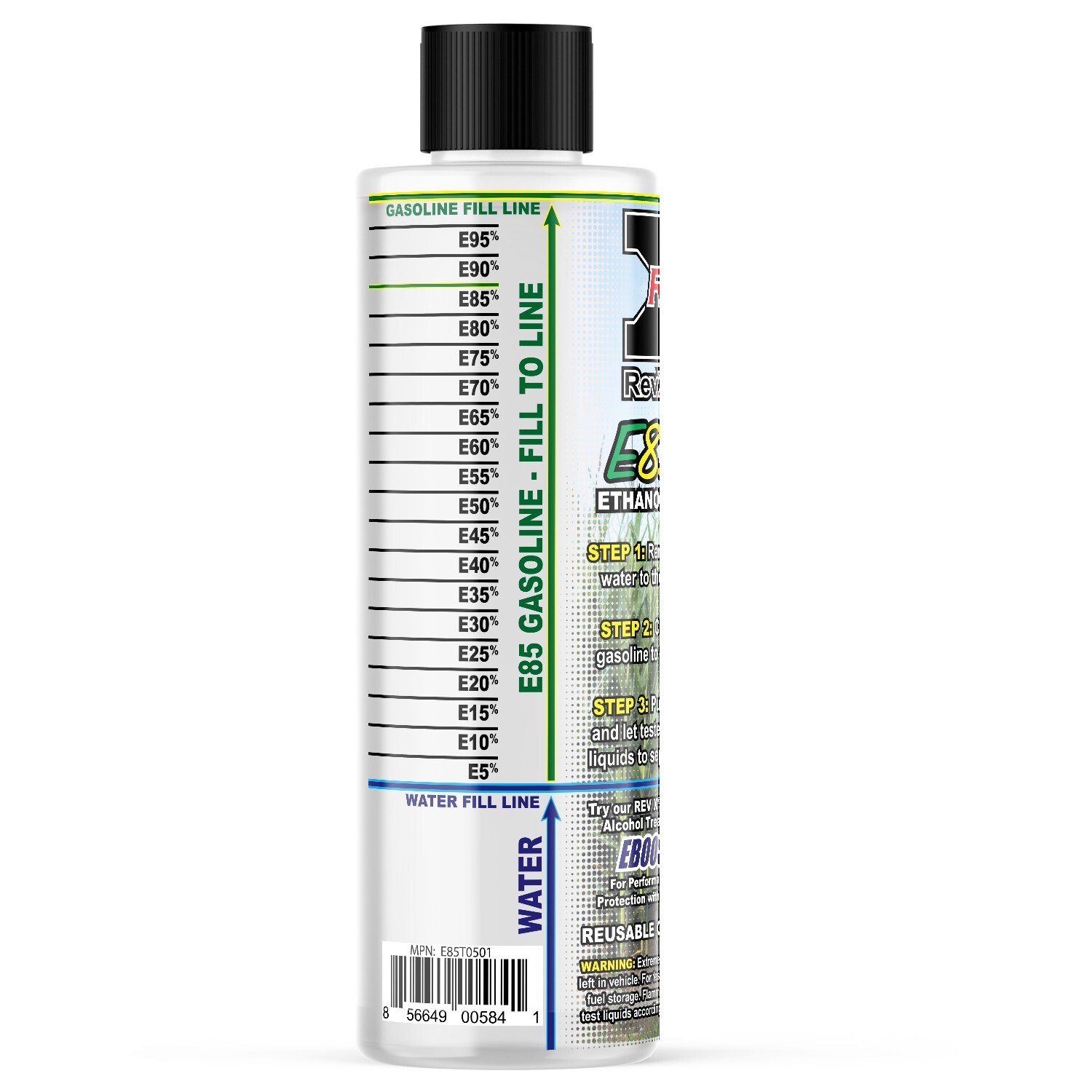 REV X E85 Ethanol Gasoline Tester Easy to Use Ethanol Test Kit for