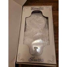 Vintage Preserved Boxed White Beaded Applique Wedding Dress