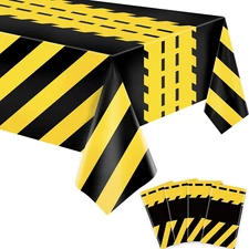 4 Pack Construction Tablecloth Construction Road Party Decorations Rectangular R