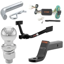 Curt Class 3 Trailer Hitch & Ball Mount Tow Package Kit for 07-13 Acura MDX