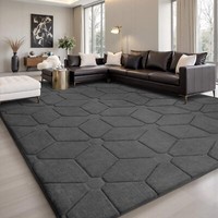Fluffy Rugs Large Shaggy Rug Bedroom Living Room Anti Slip Soft Carpet Floor Mat