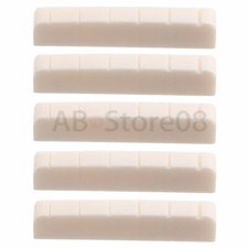 5pcs Slotted Les Paul Electric Guitar Reall Bone Nut 43x6x8.5mm