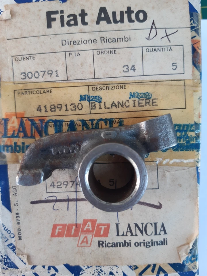 4189130 + 4189131 Coppia Bilancieri Punterie 600D 127 903 cc Panda A 112 - Immagine 2 di 4
