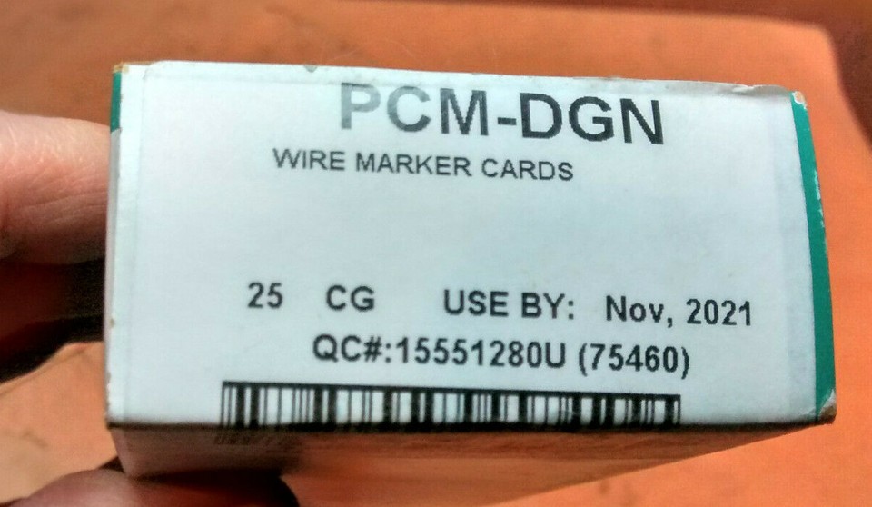 25 NEW, Panduit Pan-Code PCM-DGN Wire Marker Cards - Fast Ship | eBay