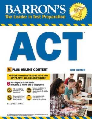 Barron's ACT, 3rd Edition: With Bonus Online Tests - Paperback - GOOD
