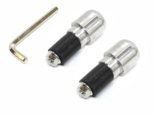 ✅ Lenkergewichte Lenkerenden Vibrationsdämpfer Silber für 22mm 7/8 Zoll Lenker ✅