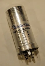 Capacitor  CE MFG CAN ELECTROLYTIC MALLORY  525V, 40/40/20/20µF USA MFD