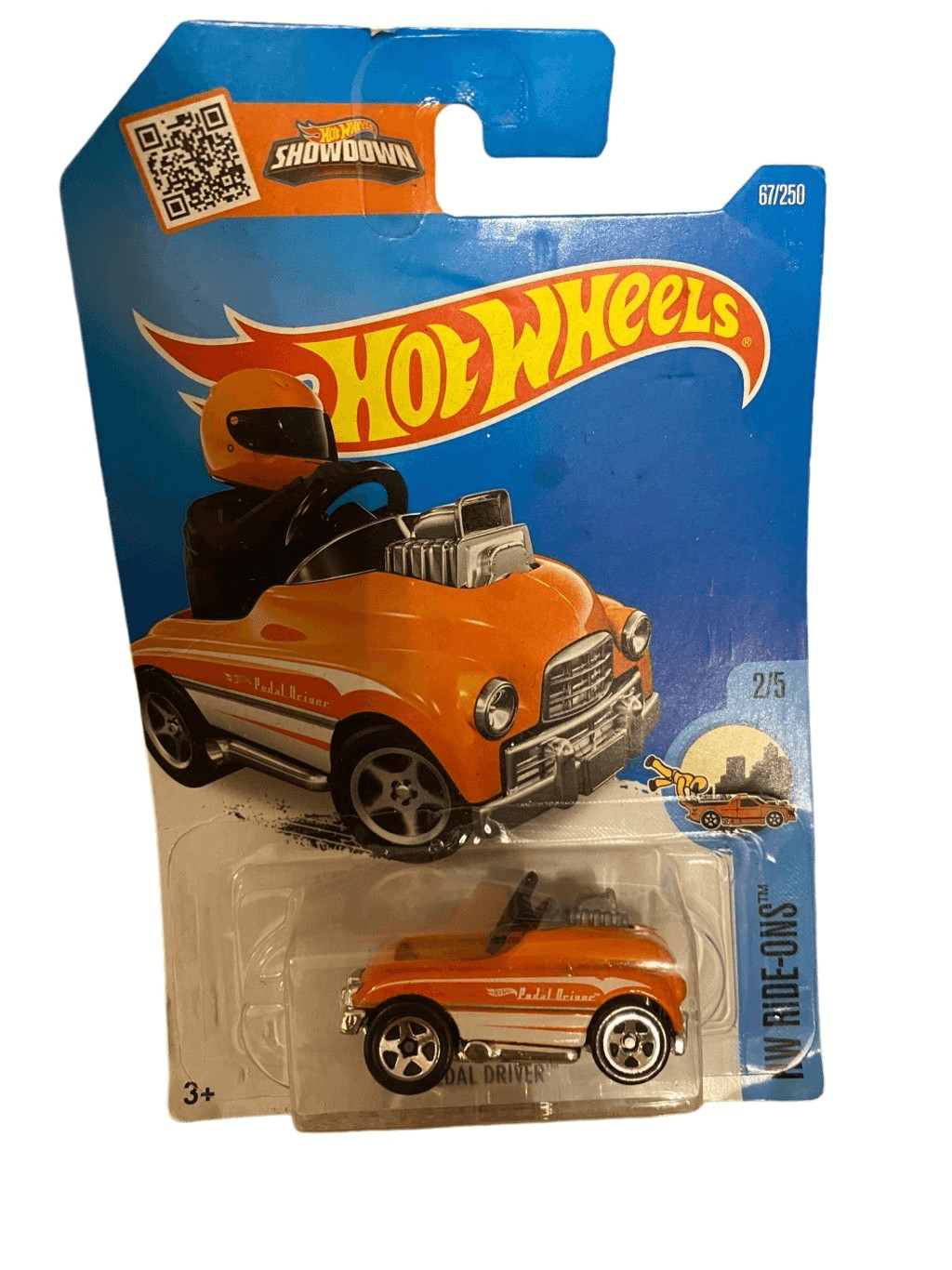 Hot Wheels 2016 Hw Ride Ons Pedal Driver Orange Factory Sealed