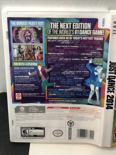 Just Dance 2014 Nintendo Wii Complete W/ Manual CIB Tested Working - Picture 4 of 19