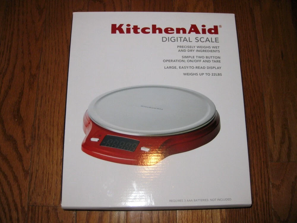 KitchenAid DIGITAL SCALE Red Up to 22lb Stainless Steel 