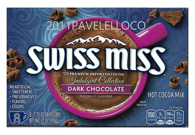 SWISS MISS HOT DRINKS MIX ,DARK ,WHITE ,SUGAR FREE,CHOCOLATE,MILK